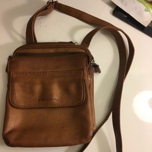 Fossil Crossbody Bag- beautiful patina leather